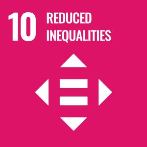SDG 10 logo Reduce inequality within and among countries